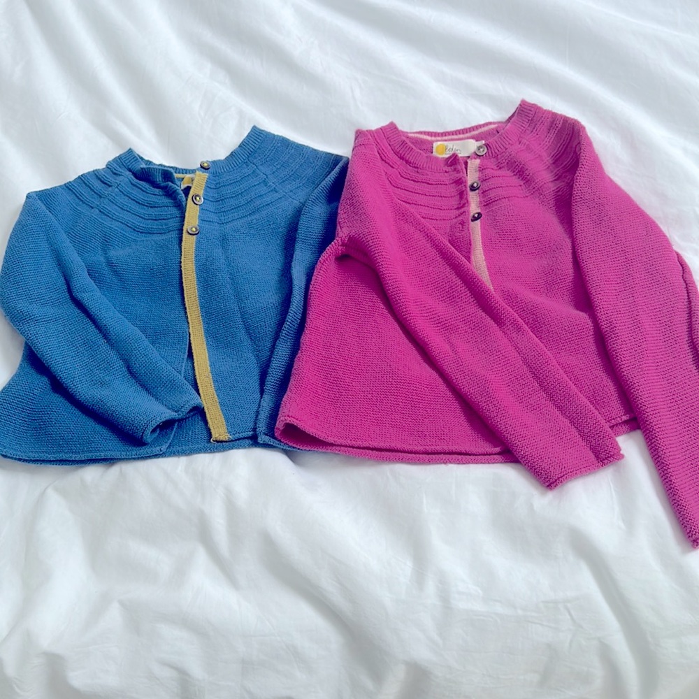 Two Mini Boden Cardigans 7-8y